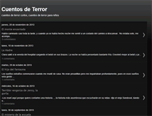 Tablet Screenshot of cuentosdeterror.net
